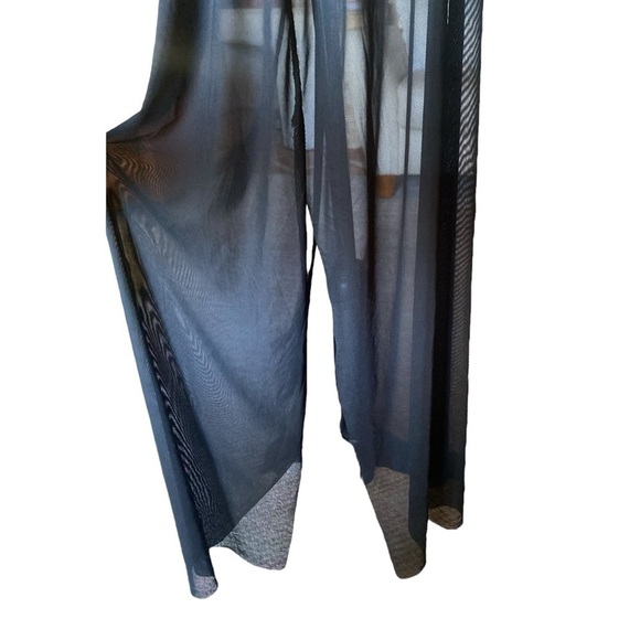 SHEER MESH GOTHIC LOLITA MAXI PLUSSE SKIRT Black Wide Waistband 2X Dark … - Picture 11 of 11